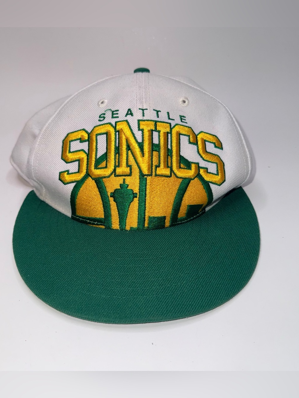 Seattle Sonics Hat Supersonics Hardwood Classics 47 Brand Snapback Cap
